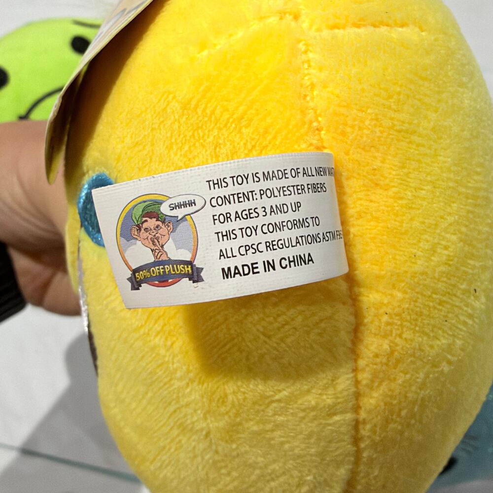 Emoji Plush Toys, Yellow, Green and Blue, 4 pack, New with tags - Picture 6 of 7